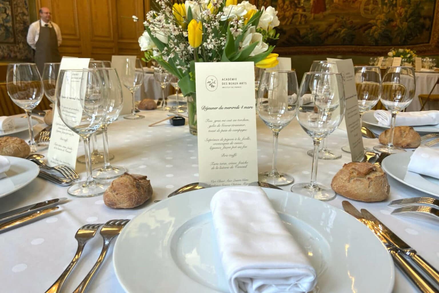 Dresser une table à la française Frédeville Traiteur haut de gamme