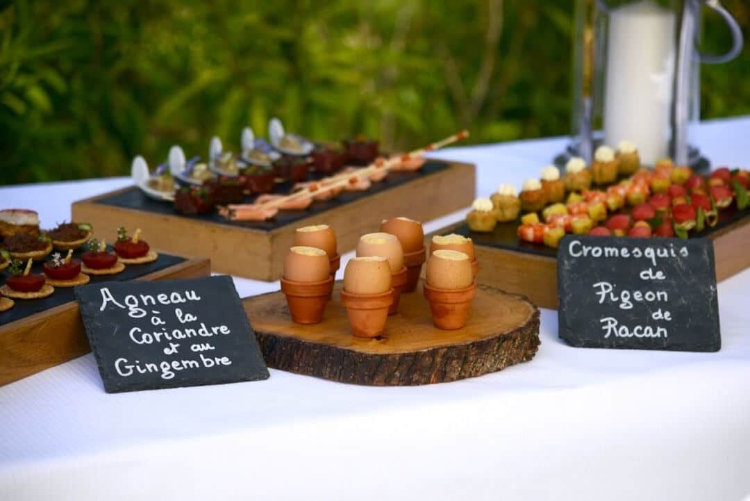 traiteur haut de gamme oeuf brouille truffe